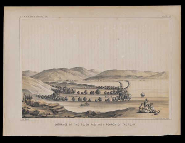 Entrance of the Tejon Pass and a Portion of the Tejon