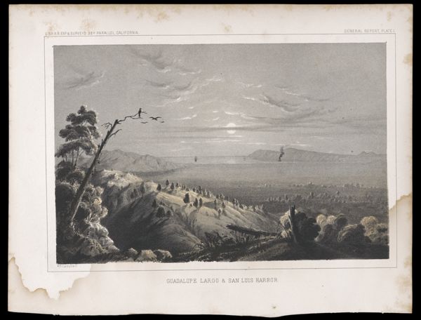 U.S.P.R.R.Exp. & Surveys, 32nd. parallel - California. General report, Plate I. Guadalupe Largo & San Luis Harbor.