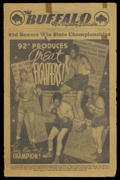 The Buffalo 92nd Infantry Division : a combat paper for combat men. v. 4 (no.10), June 17, 1944. [Front cover]