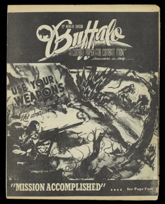 The Buffalo 92nd Infantry Division : a combat paper for combat men. v. 5 (no.9), January 15, 1945. [Front cover]