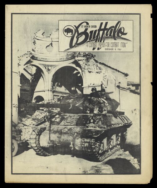 The Buffalo 92nd Infantry Division : a combat paper for combat men. v. 5 (no.14), February 19, 1945. [Front cover]