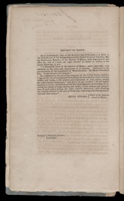 District of Maine. [Clerk's note]