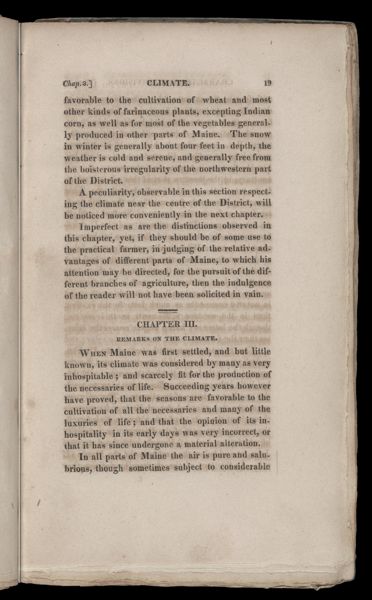 Chapter III. Remarks on the climate.
