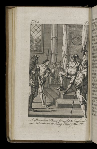 A Brasilian Prince brought to England and Introduced to King Henry the 8th