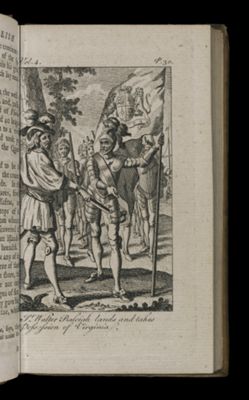 Sr.. Walter Raleigh lands and takes Possesion of Virginia.