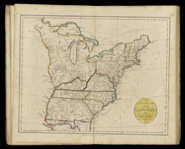 An Accurate Map of the United States of America accaording to the Treaty of Peace of 1783
