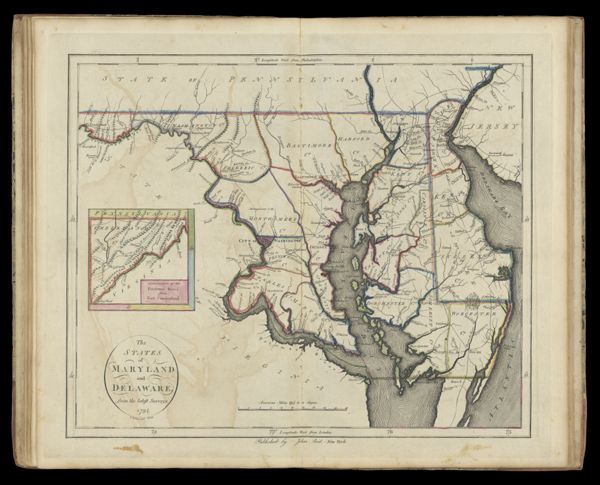 The States of Maryland and Delaware from the latest Surveys.