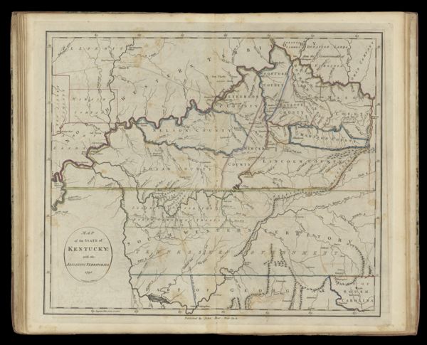 Map of the State of Kentucky; with the Adjoining Territories.