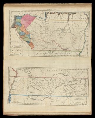 Georgi, from the latest Authorities. / A map of the Tennassee Government formerly Part of North Carolina from the latest Surveys 1795