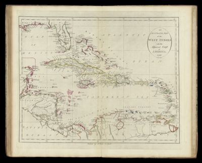 An Accurate Map of the West Indies with the Adjacent Coast of America
