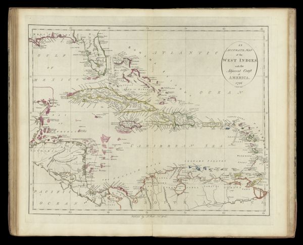 An Accurate Map of the West Indies with the Adjacent Coast of America