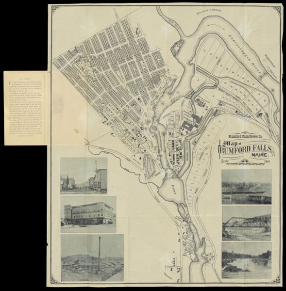 Map of Rumford Falls, Maine.