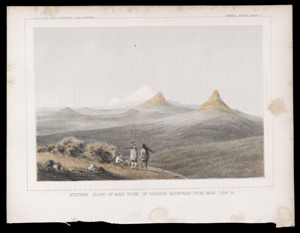 General Report -- Plate I. Western Slope of Main Ridge of Cascade Mountains from near Camp M.