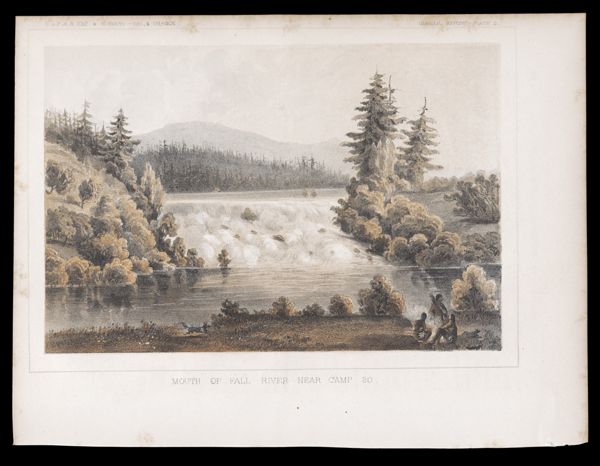 General Report -- Plate II. Mouth of Fall River near Camp 20.