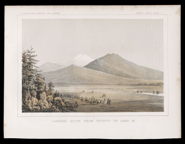 General Report -- Plate I. Lassens Butte from Vicinty of Camp 18.