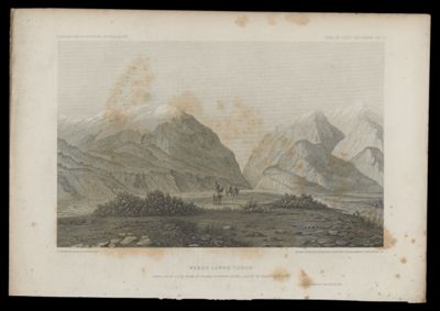 Weber Lower Cañon April 5th at 2 P.M. from an Island River; Valley of Great Salt Lake