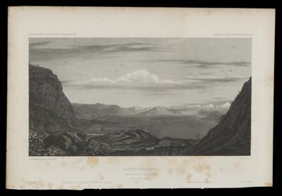 Round Prairie from the haed of the sam. April 21st at 10 AM Timpanogos River entering round prairie. Timpanogos cañon.