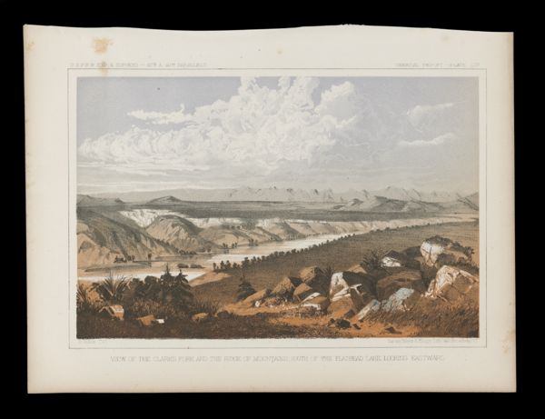 View of the Clarks Fork and the Ridge of the Mountians South of the Flathead Lake Looking Eastward
