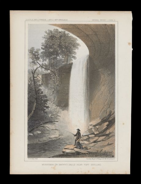 Minnehaha or Brown's Falls Near Fort Snelling