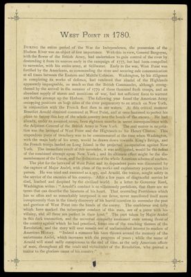 West Point in 1780.