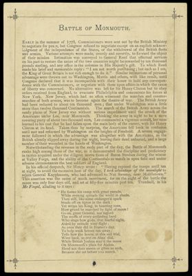 Battle of Monmouth.