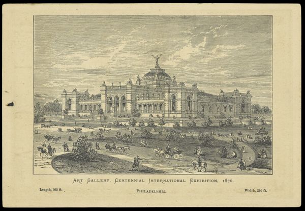 Art Gallery, Centennial International Exhibition, 1876. Philadephia.