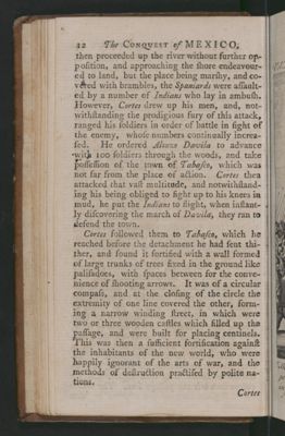 Vol. II. P. 12. The engagement between the Spaniards & people of Tabasco & their manner of fortifying themselves.