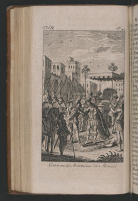 Cortes meets Motezuma at Mexico