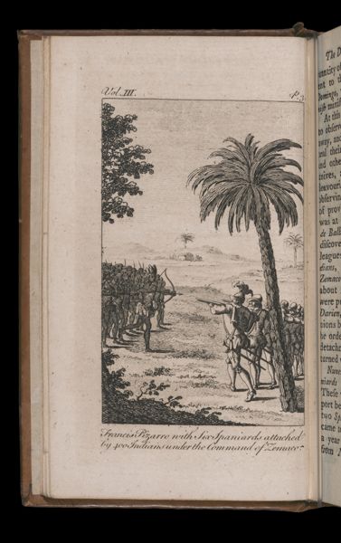Francis Pizarro with Six Spaniards attacked by 400 Indians under the Command of Zemaco