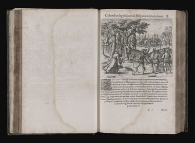 Columbus supplicium ad Hispanis feditiosis sumit. X.