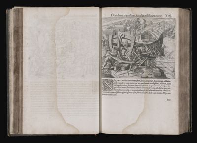 Olandus carauellam, & casas ædificare curat. XIX.