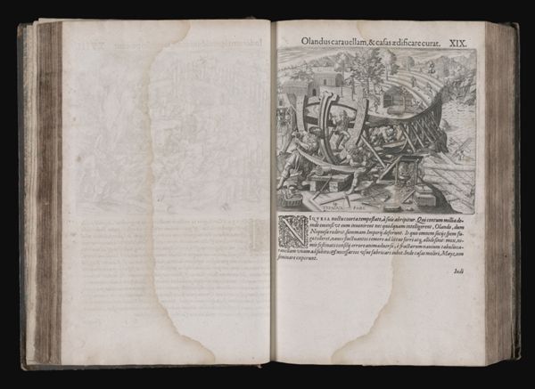 Olandus carauellam, & casas ædificare curat. XIX.