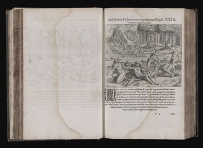 Indisæuitiæ Hispanorum impatientes sibijpsis manus violentas inferunt. XXIII
