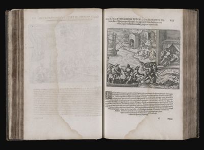 Galli carthaginem Indiæ continentis urbem duce Hispano quodã nauto occupant: & idem Judicem eius urbis (à quo verberibus cæsus) pugione transfodit. VIIII