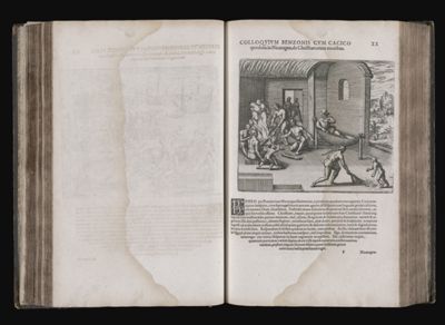 Colloquium Benzonis cum cacico quodam in Nicaragua, de Christianorum moribus. XX