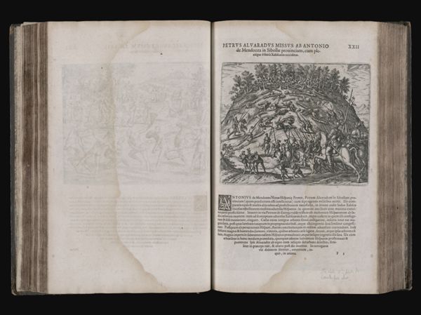 Petrus Alvaradus Missus ad Antonio de Mendozza in Sibollæ prouinciam, cum plerisque èfuis à Xaliscanis occiditur. XXII