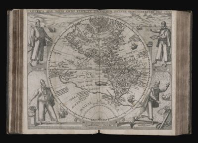 America sive novvs orbis respectu Europaeorum Inferior globi terrestris pars 1596