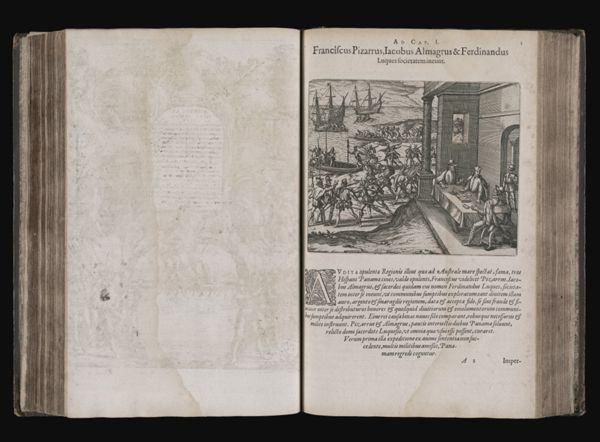 Ad Cap. I. Franciscus Pizarrus, Jacobus Almagrus & Ferdinandus Luques societatem ineunt.