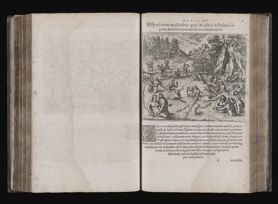 Ad Cap. III. Hispani cum mulierbus quas in castris & balneis superato Atabaliba repererunt, libidinem suam explent.