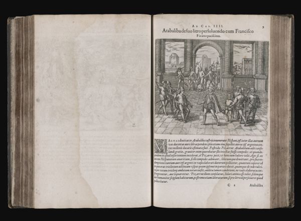 Ad Cap. IIII. Atabaliba desuo litro persoluendo cum Francisco Pizarro paciscitur.