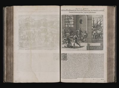 Ad Cap. XVIII. Milites Ferdinandi & Petri de Contreras, invincula coniecti, Panamæ à Prætore quodam, pugione confodiuntur.
