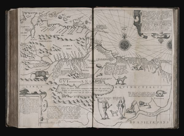Tabula Geographica nova Omnium ocq Lis exibens et proponens venssimam descriptionem potentissmi et aurifen Regni Guiana sub linea aquinoctiuli inter Brasiliam et peru siti per nautamaliquem qui Gualthero Ralegh navigatione semper adsuit delineata