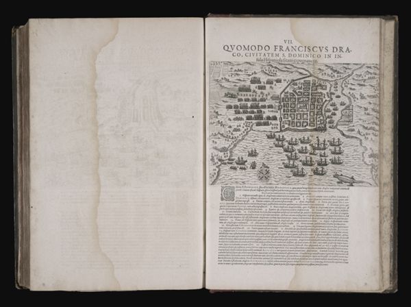 VII. Quomodo Franciscus Draco, Civitatem S. Dominico in Insula Hispaniola sitam expugnauerit.