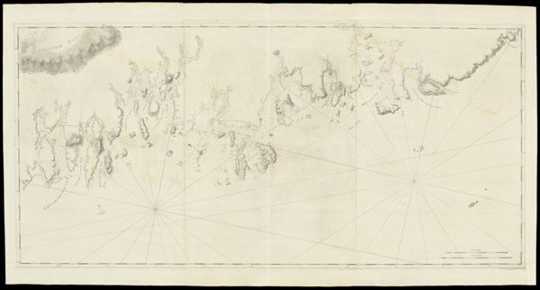 [Coast of Maine - Moose Harbor to Watering Cove, including Mechiass Bay, Naragnagus Bay, and Gouldsborough, Dated April 24, 1776]