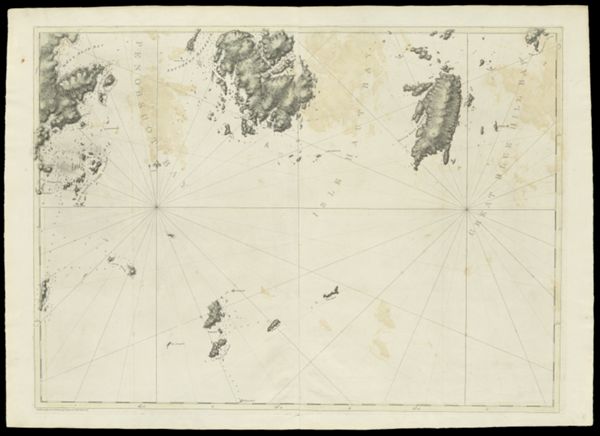 [Coast of Maine - Detail of Penobscot Bay with Isle Haut and Southern Fox Island, Dated Aug. 17, 1776.]