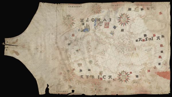 Portolan Chart of the Mediterranean Region.