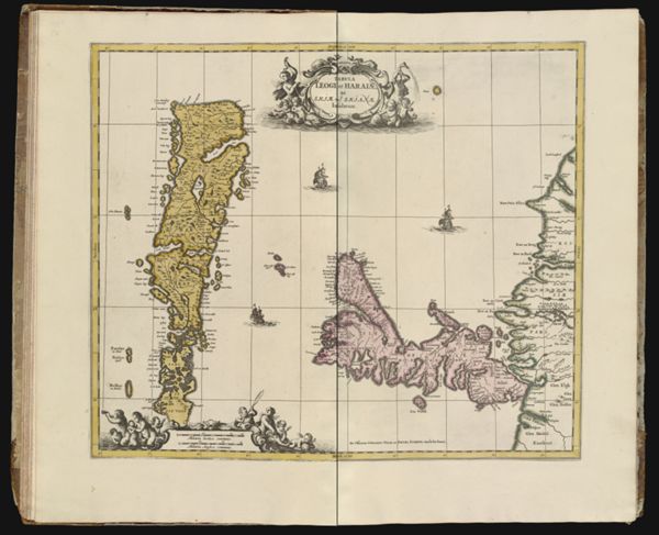 Tabula Leogi et Haraiæ, ac Skjæ vel Skjanæ insularum.