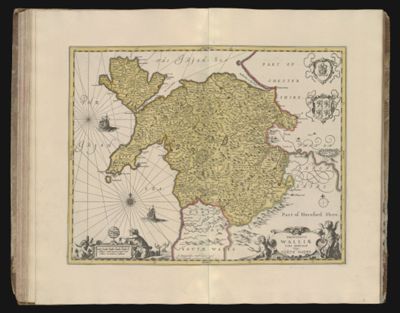 Principatus Walliae pars borealis vulgo North Wales.