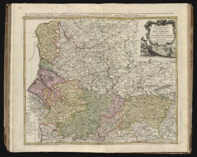 Gouvernement general de Picardie qui comprend la Generalité d'Amiens avec l'Artois & les frontiers des pays basGovernment of Picardy, which contains the majority of Amiens with Artois and the borders of the low countries