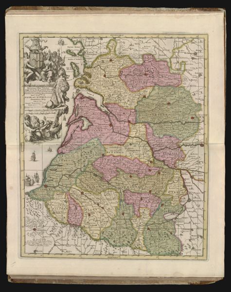 Novissimam hanc tabulam Aquitaniæ et Vasconiæ, Guascogne et Guienne dictæ provincias curiosissime representantem... || Newest map of Aquitaine and Vasconia, the provinces called Gascony and Guyenne most carefully represented.